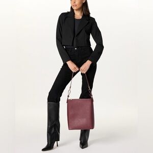 NWT The Drop Alex Bucket Tote - Burgundy